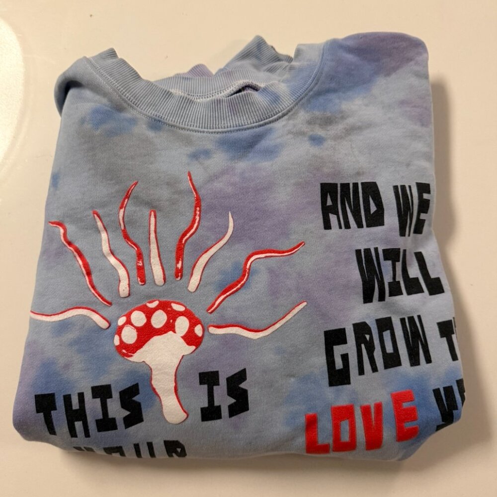 Blue Graphic Crew Neck